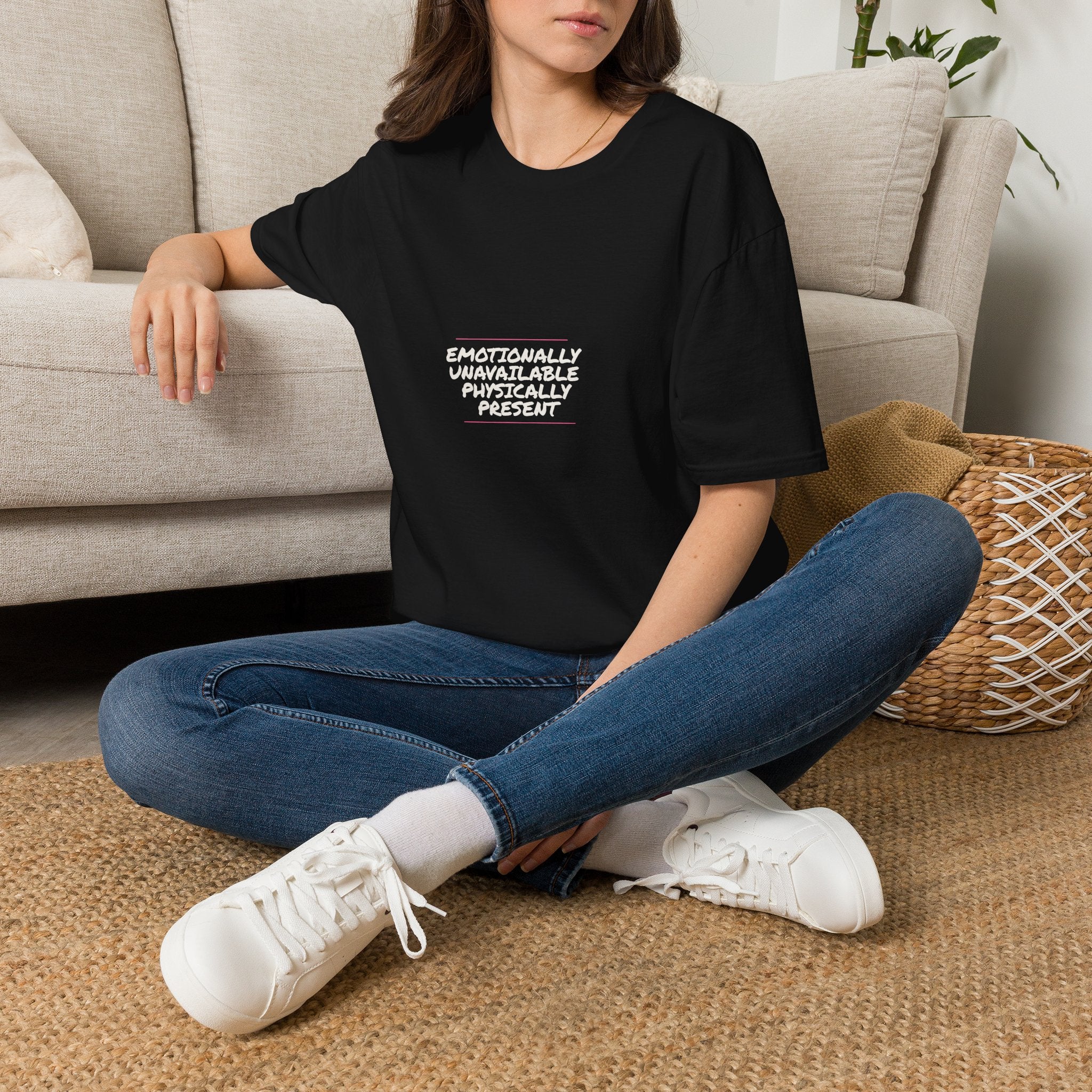 Emotionally Unavailable Physically Present - Unisex Softstyle T-Shirt