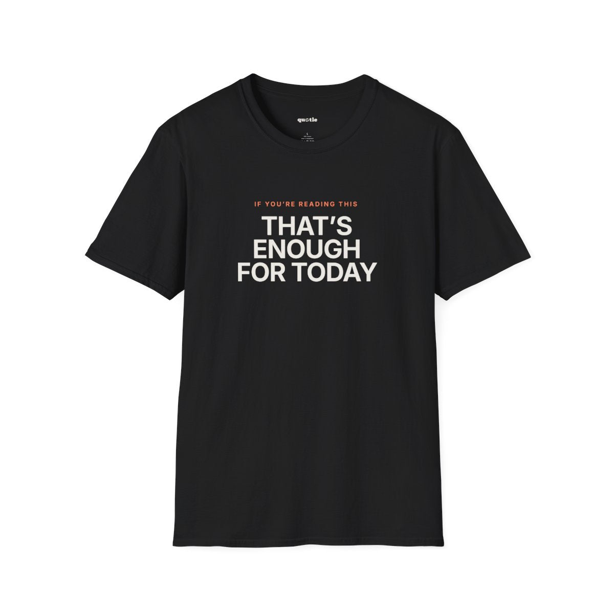 That's Enough For Today - front